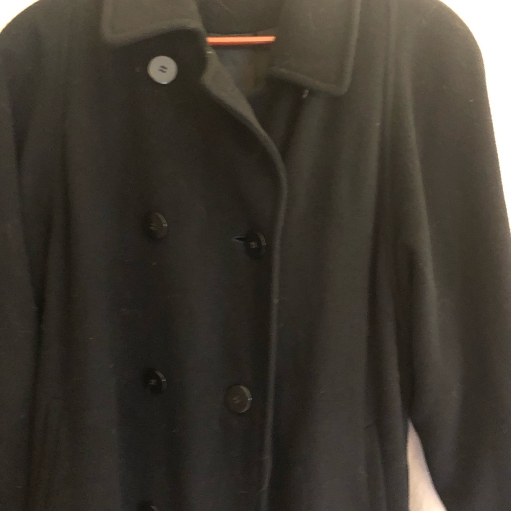 Classic Black Peacoat